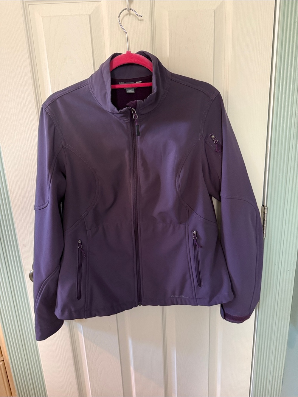 Eddie Bauer Purple Softshell Utility Jacket